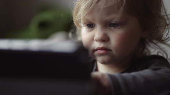 close-up portrait of a child