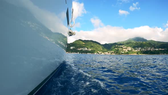 View From Boat Side on Water