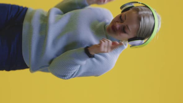 Woman Dancing with Headphones