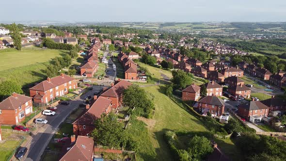 Slow-motion Drone footage of the Infamous Dewsbury Moor Council Estate in the UK