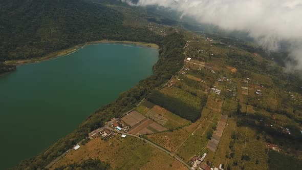 Lake in the Mountains, Island Bali,Indonesia.