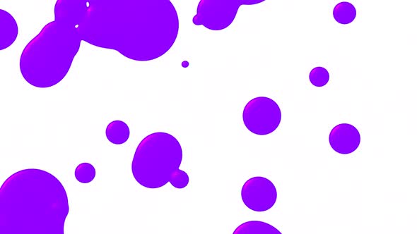 Abstract Purple Fluid Animation