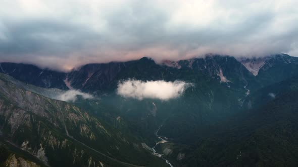 The aerial view of Hakuba