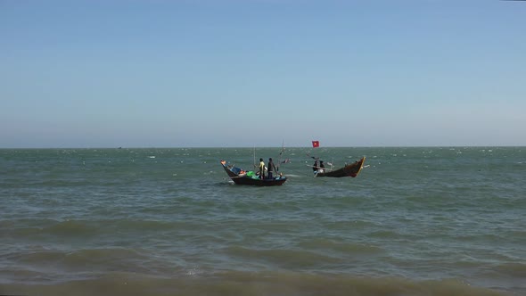 Asian Fishing Boats 