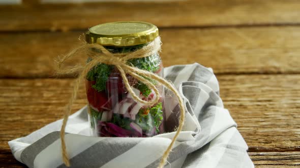 Vegetables kept in jar 4k