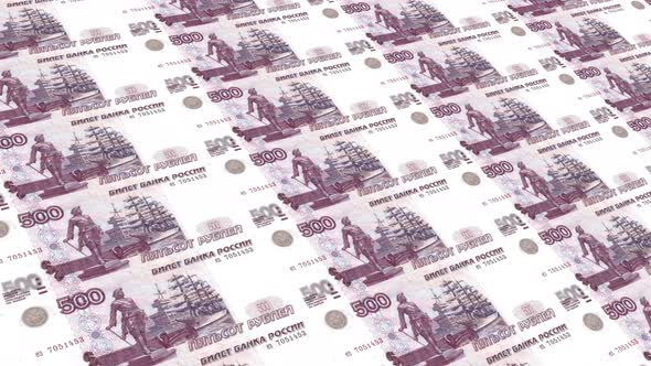 Russia  Money / 500 Russian Ruble 4K