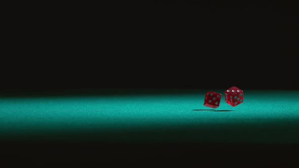 Rolling dice in slow motion; shot on Phantom Flex 4K at 1000 fps alt