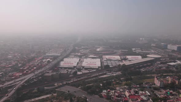 One of the most polluted cities in the world seen from the air