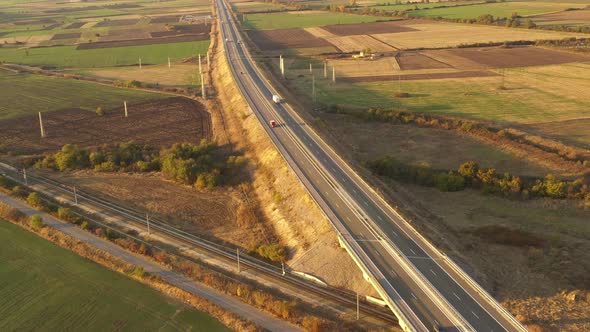 Light Traffic On The Highway 