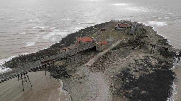 The Abandoned Remains of Birnbeck Pier in Weston Super Mare