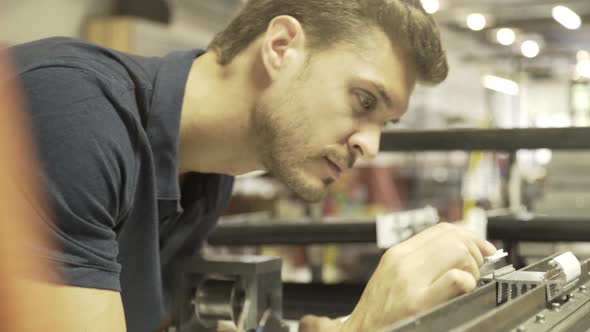 Man working in factory