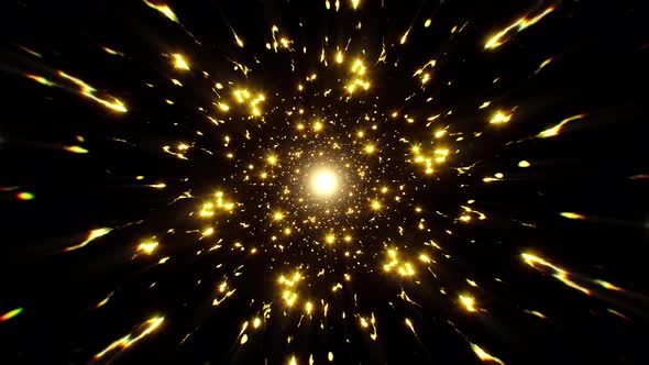 Twinkling Yellow Sparks Particles