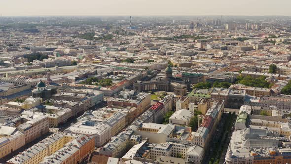 Aerial View of Kazansky Cathedral in St