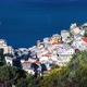 Panoramic Time Lapse aerial view of beautiful town of Riomaggiore in Cinque Terre, Riomaggiore - VideoHive Item for Sale