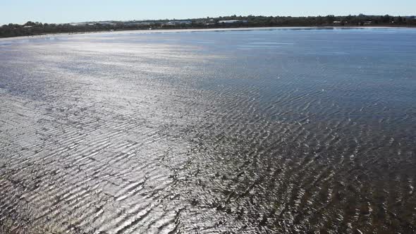 Aerial View of a Lakeside in Australia