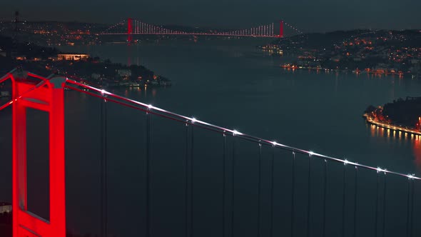 Aerial View of Bridge, Istanbul