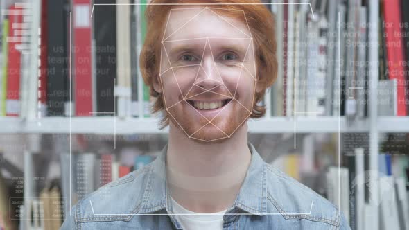 Face Recognition, Security Access Denied To Redhead Man