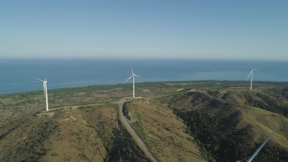 Solar Farm with Windmills