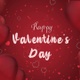Happy Valentine 2021 Lovely Heart Balloons Moving With Animated Text Red Background Video - VideoHive Item for Sale