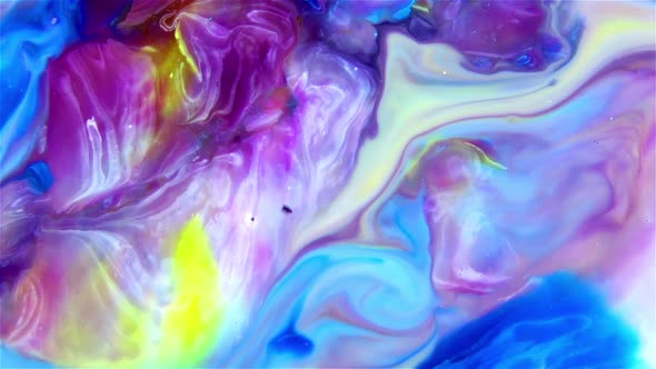 Abstract Infinity Arty Pattern Paint Liquid Concept Background Texture Footage