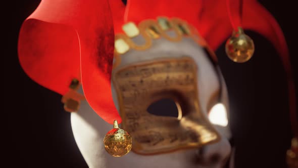 Venetian Carnival Masks with Gold