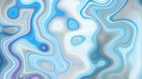 White Color Liquid Line Smooth Waves Background Animation