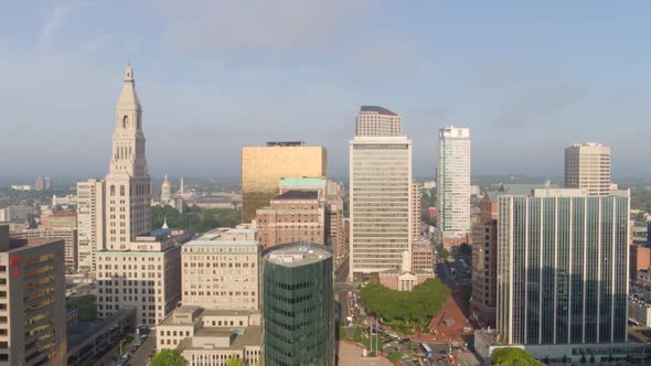 High-rise buildings in business area in Hartford