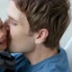 Father kissing baby son on cheek - VideoHive Item for Sale