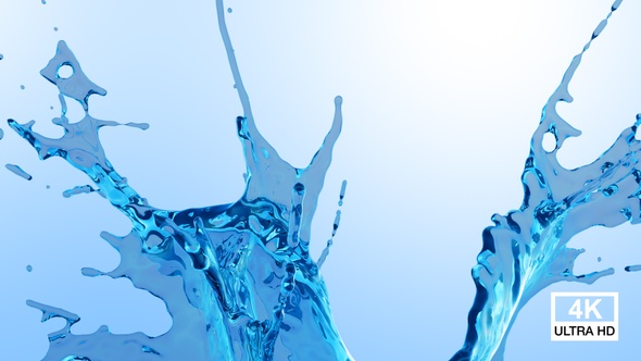 Blue Water Drops Splash V4 alt