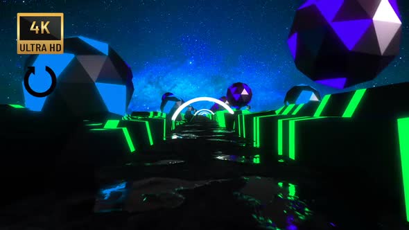 4K - Mars Death Road Vj Loop II alt