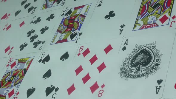 Beautiful Poker Cards On The Table