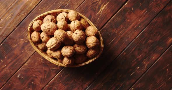 Bowl with Fresh Walnuts