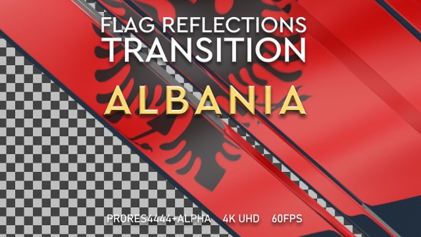 Flag of Albania Transition | UHD | 60fps