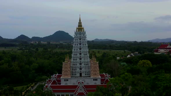 Wat Yannasang Wararam Temple Bodh Gaya Chedi Bodhagaya Stupa Replica in Wat Yan in Pattaya Chonburi