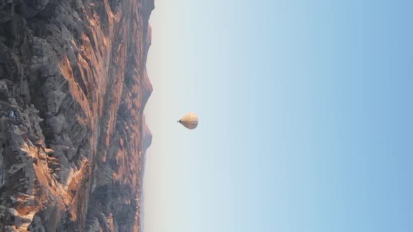 Vertical Video  Balloons in Cappadocia Turkey