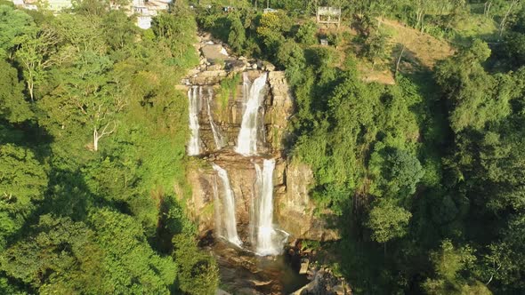 Flying around a Waterfall