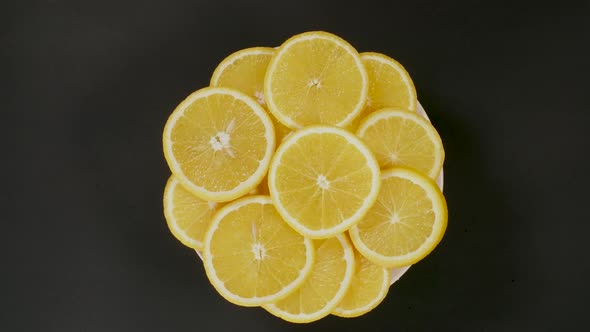 Healthly Fruits on a Black Background