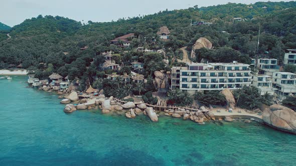 Flying Above Resort of Seaside