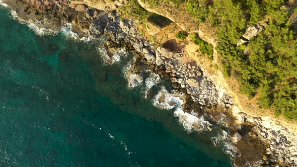 Sunny Day in Warm Alanya Aerial View