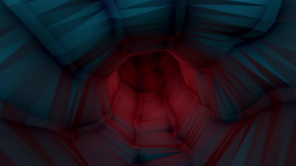 Abstract twisting 3D tunnel