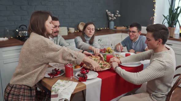 Company of Friends at the Table