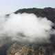 Drone view flying over a forest with clouds. Deep forest from above with passing clouds. - VideoHive Item for Sale