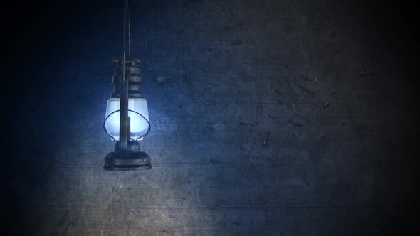 Ramadan Lantern Hanging On An Old Background, 3D Animation alt