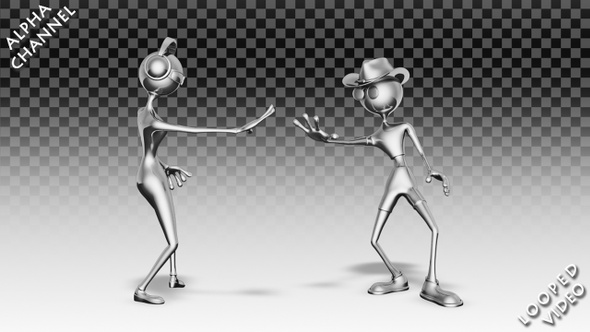 Silver Man and Woman - Dance Grease Pack alt