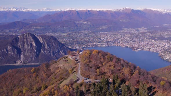 Sighignola Summit and the Balcone D'Italia Overlooking Lugano