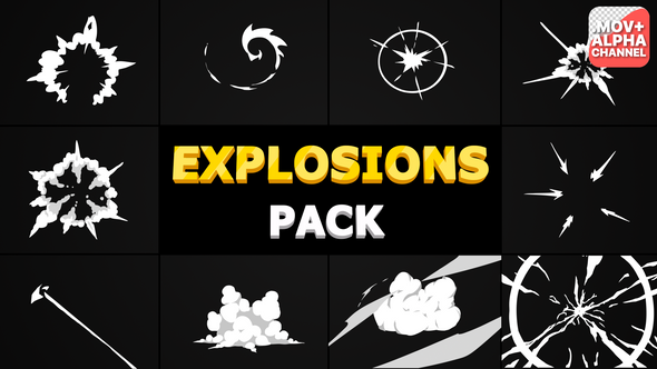 Explosions Pack | Motion Graphics alt
