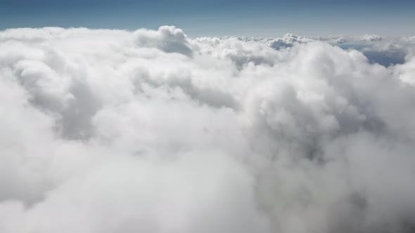 Blue Sky with White Clouds