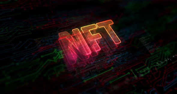 NFT Non-Fungible Token symbol digital concept