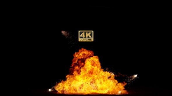 Explosion Bomb Fire 4K
