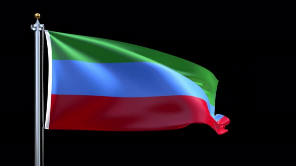 Dagestan Waving Flag